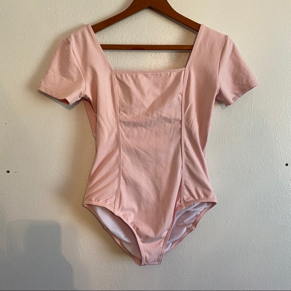 Bloch Other - Bloch shell pink dance leotard size large